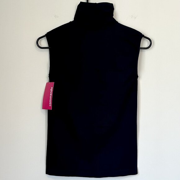NWT Commando Minimalist Sleeveless Turtleneck in Black - Size: L/XL - Picture 7 of 8